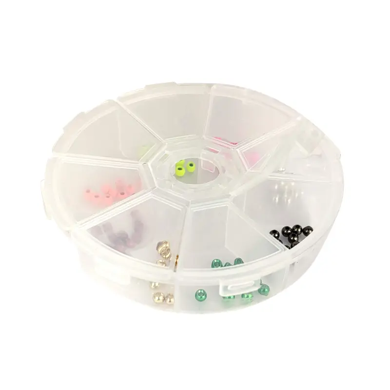 Aventik Think Fast Think Deep Tungsten Round Ball Beads, Slotted Beads Choice Fly Tying Materials, Nymph Streamer 80 Pack with A Tackle Box