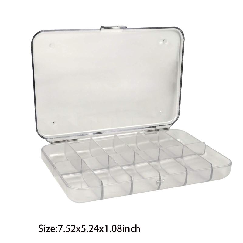 Aventik Polycarbonate PC Hook Box Fly Fishing Tackle Box Great Pocket Size Different Multi-Compartment Options7.52X5.24X1.08inch