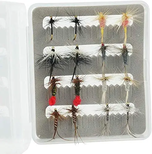 Riverrruns Best Assortment Combo Flies with A Fly Box,Bead Head Flies,Carp Flies,Dry Flies,Nymphs,Streamers,Salt Water Flies,Bread Like,Foam Flies.