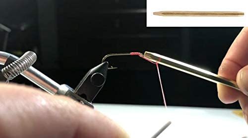 Aventik Hair Stacker Fly Tying Tools and Wooden Hook Size Gauge Measure Tool, Fly Tying