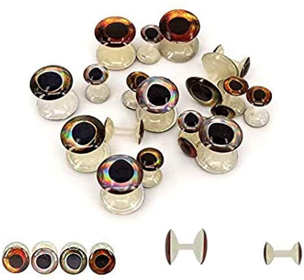 Aventik Weightless Dumbbells Eyese Making,Ghost Fish Head Fly Tying Materials Super Realistic Baitfish Skull Mask Design Ultra Light