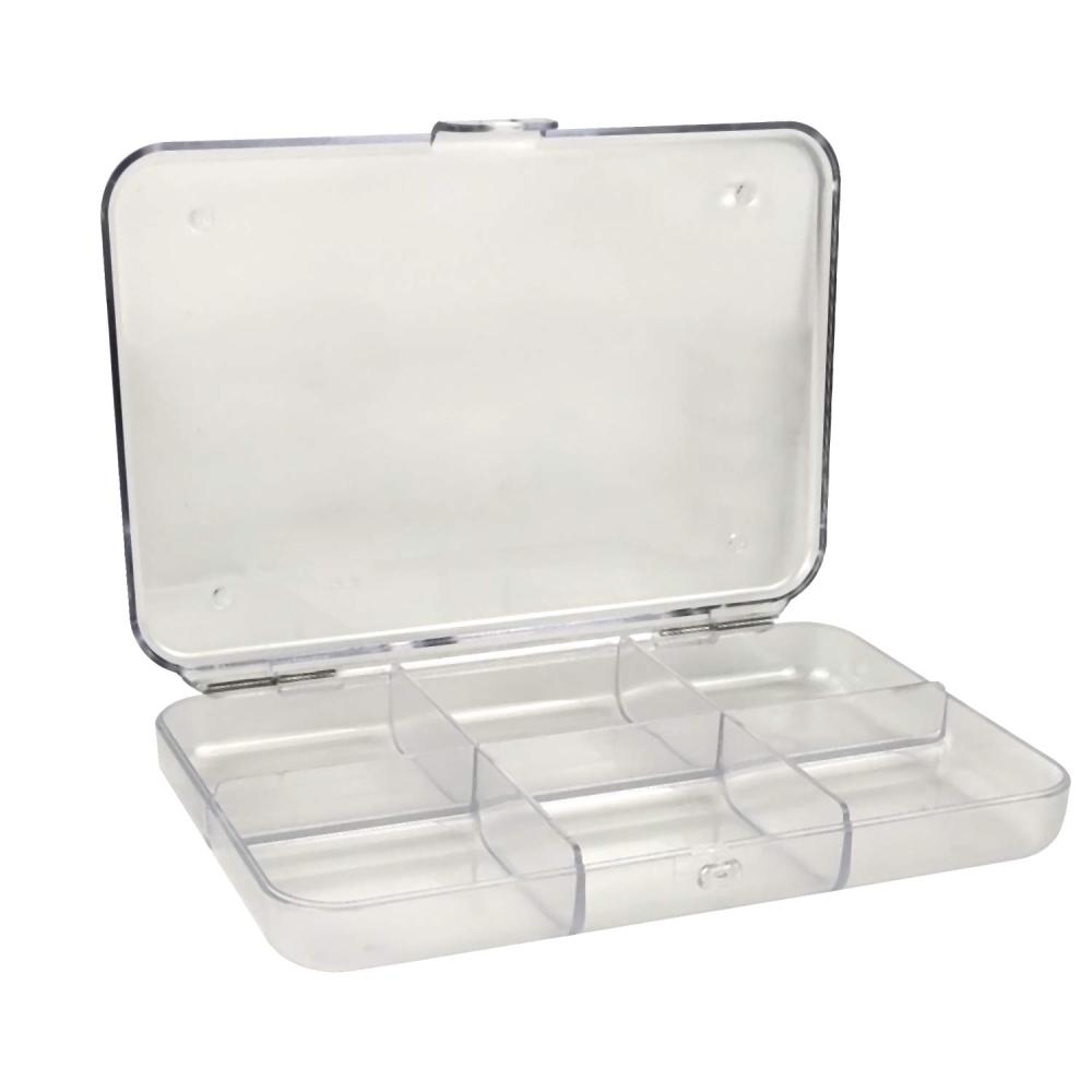 Aventik Polycarbonate PC Hook Box Fly Fishing Tackle Box Great Pocket Size Different Multi-Compartment Options7.52X5.24X1.08inch