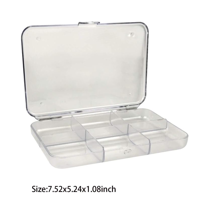 Aventik Polycarbonate PC Hook Box Fly Fishing Tackle Box Great Pocket Size Different Multi-Compartment Options7.52X5.24X1.08inch