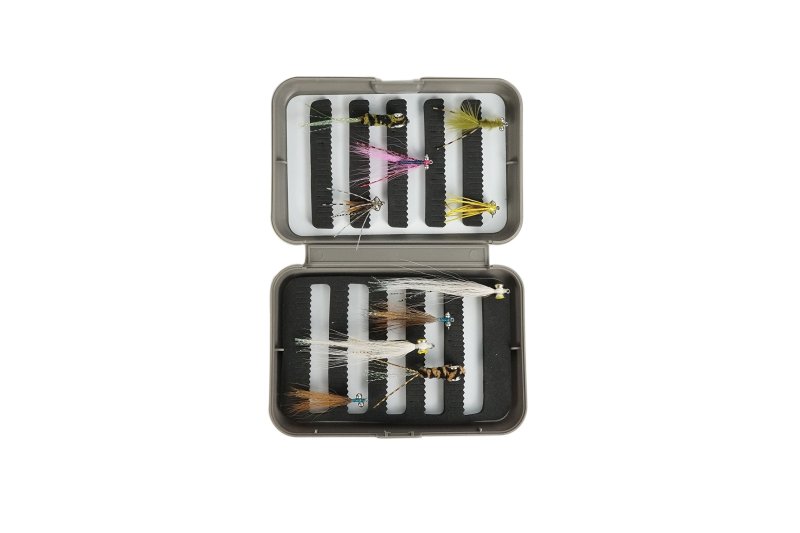 Riverruns Assortment Wet Flies Fly Fishing Trout Dry Fly Fishing Flies with Fly Box Package