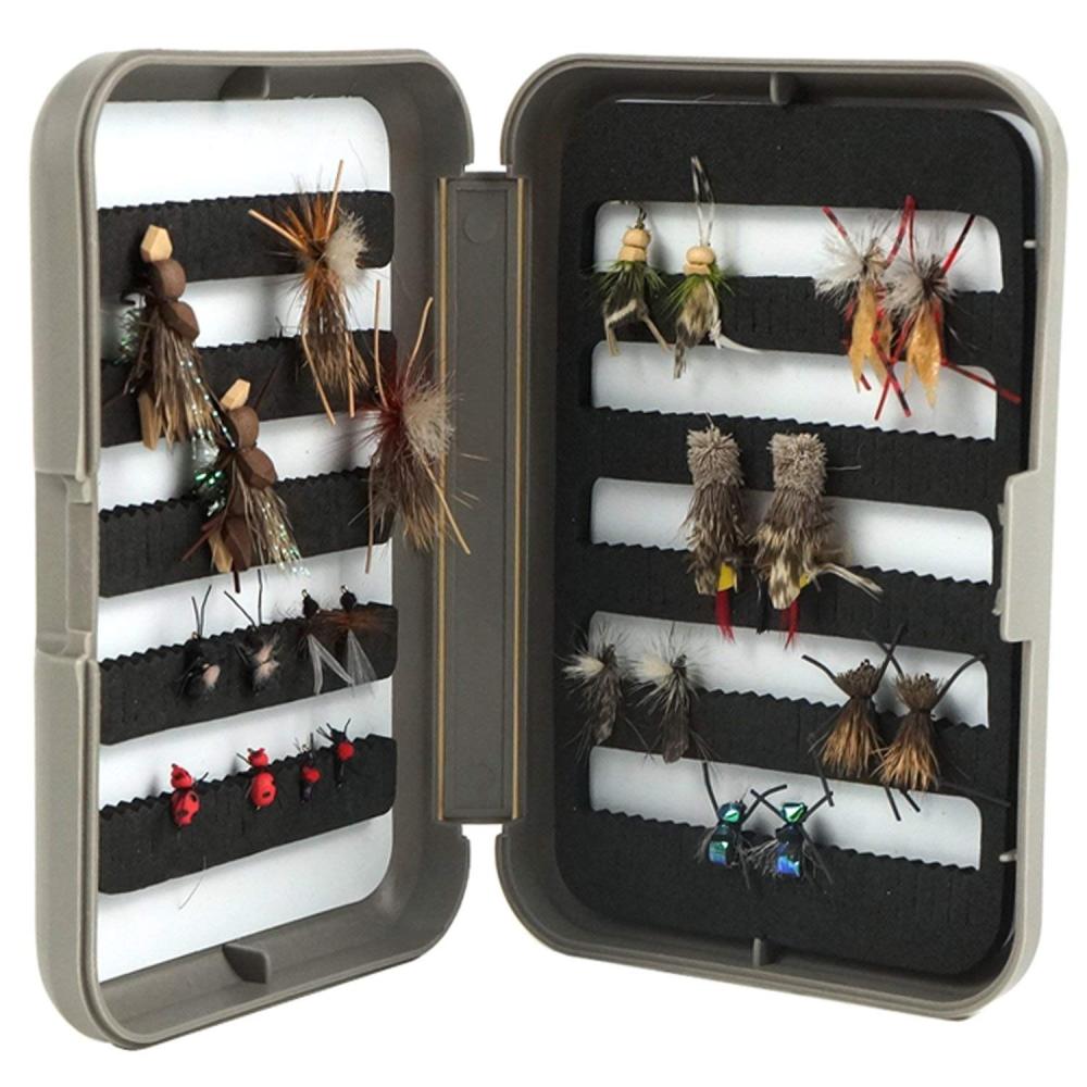 Riverruns Best Assortment Flies Combo with A Fly Box Adult Damsel Fly Fishing Wet Trout Fishing Flies