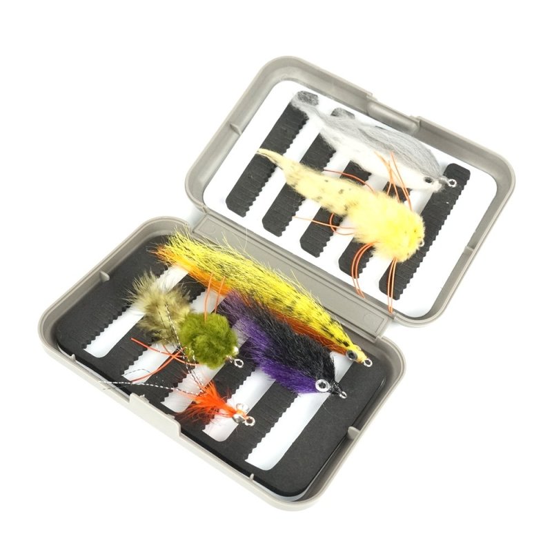 Riverruns Assortment Wet Flies Fly Fishing Trout Dry Fly Fishing Flies with Fly Box Package