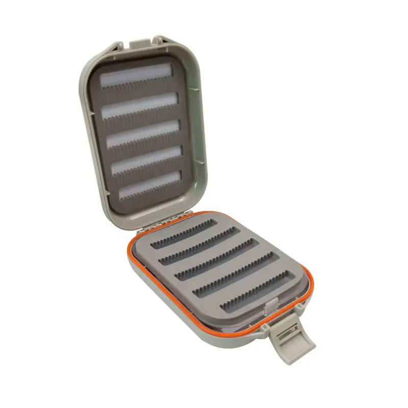 Aventik Flies Box Silicone Or Foam Fishing Tackle Box Waterproof Fly Fishing Boxes 5.5" x 3.54" x 1.38"