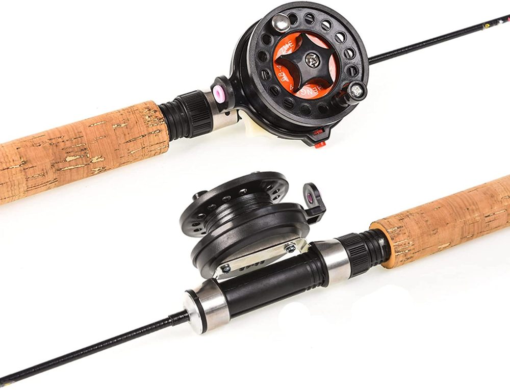 Aventik Telescopic Fishing Pole Ultra-Light Ice Fishing Rod Fishing Reel Kit