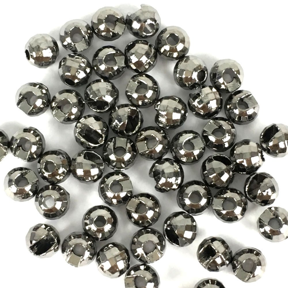 Aventik Think Fast Think Deep Beads 50pc Tungsten Beads Diamond Faceted Slotted Fly Tying Materials 10 Colors / 5 Sizes Fly Fishing Reflex Faceted Jig Hook