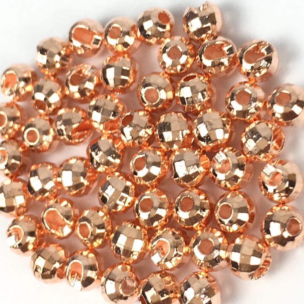 Aventik Think Fast Think Deep Beads 50pc Tungsten Beads Diamond Faceted Slotted Fly Tying Materials 10 Colors / 5 Sizes Fly Fishing Reflex Faceted Jig Hook
