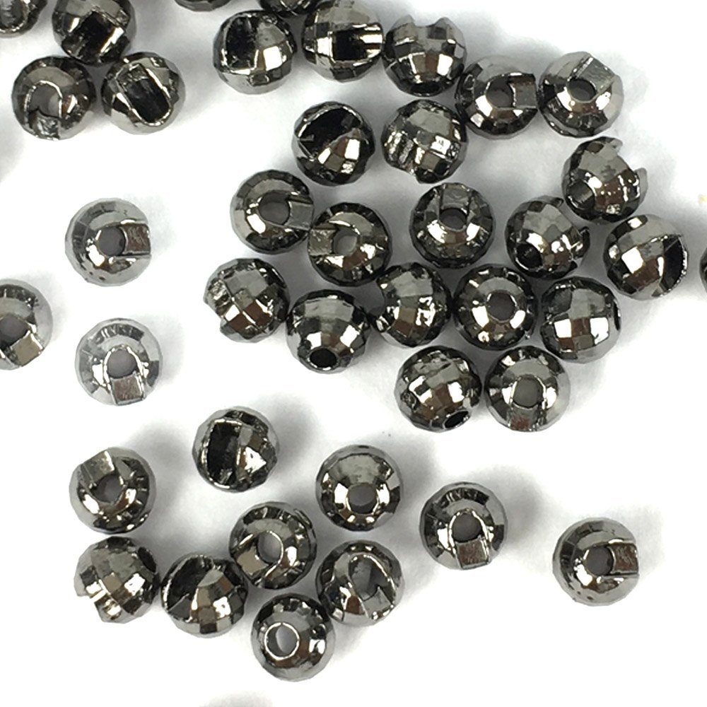 Aventik Think Fast Think Deep Beads 50pc Tungsten Beads Diamond Faceted Slotted Fly Tying Materials 10 Colors / 5 Sizes Fly Fishing Reflex Faceted Jig Hook