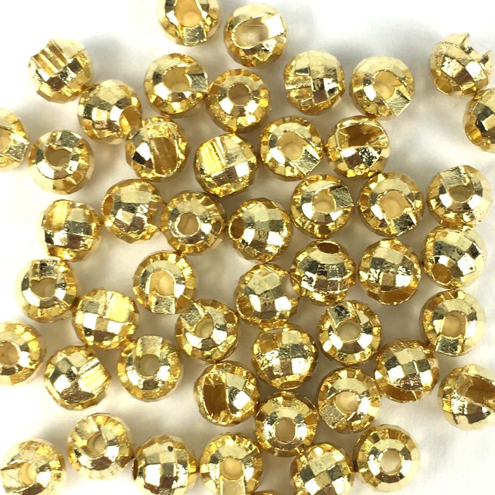Aventik Think Fast Think Deep Beads 50pc Tungsten Beads Diamond Faceted Slotted Fly Tying Materials 10 Colors / 5 Sizes Fly Fishing Reflex Faceted Jig Hook