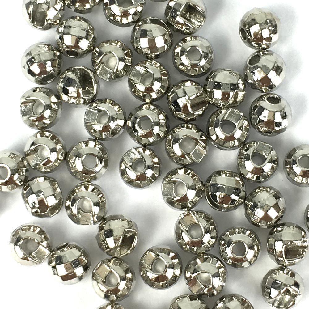 Aventik Think Fast Think Deep Beads 50pc Tungsten Beads Diamond Faceted Slotted Fly Tying Materials 10 Colors / 5 Sizes Fly Fishing Reflex Faceted Jig Hook