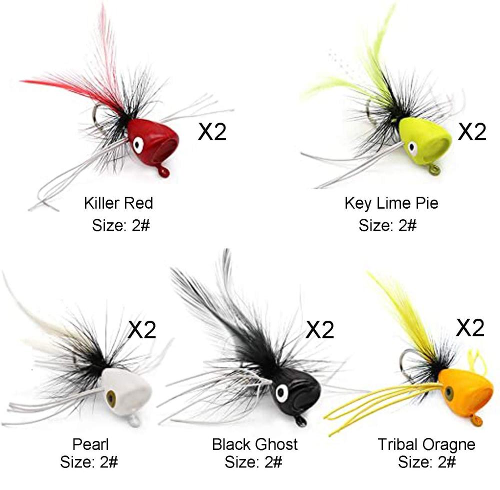Super Realistic Flies Bass Flies Popper Flies Fly Dry Fly Fishing Flies Kit Trout Streamer Fly Poppers