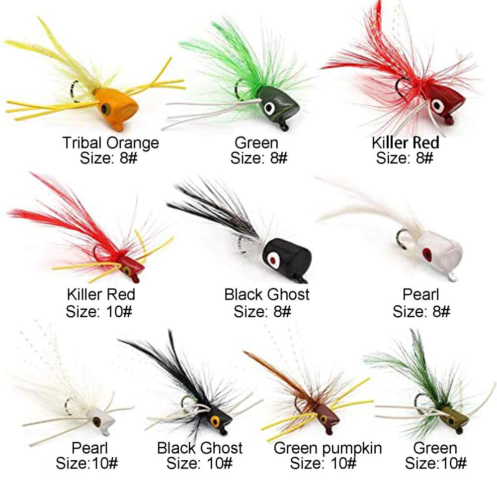 Super Realistic Flies Bass Flies Popper Flies Fly Dry Fly Fishing Flies Kit Trout Streamer Fly Poppers