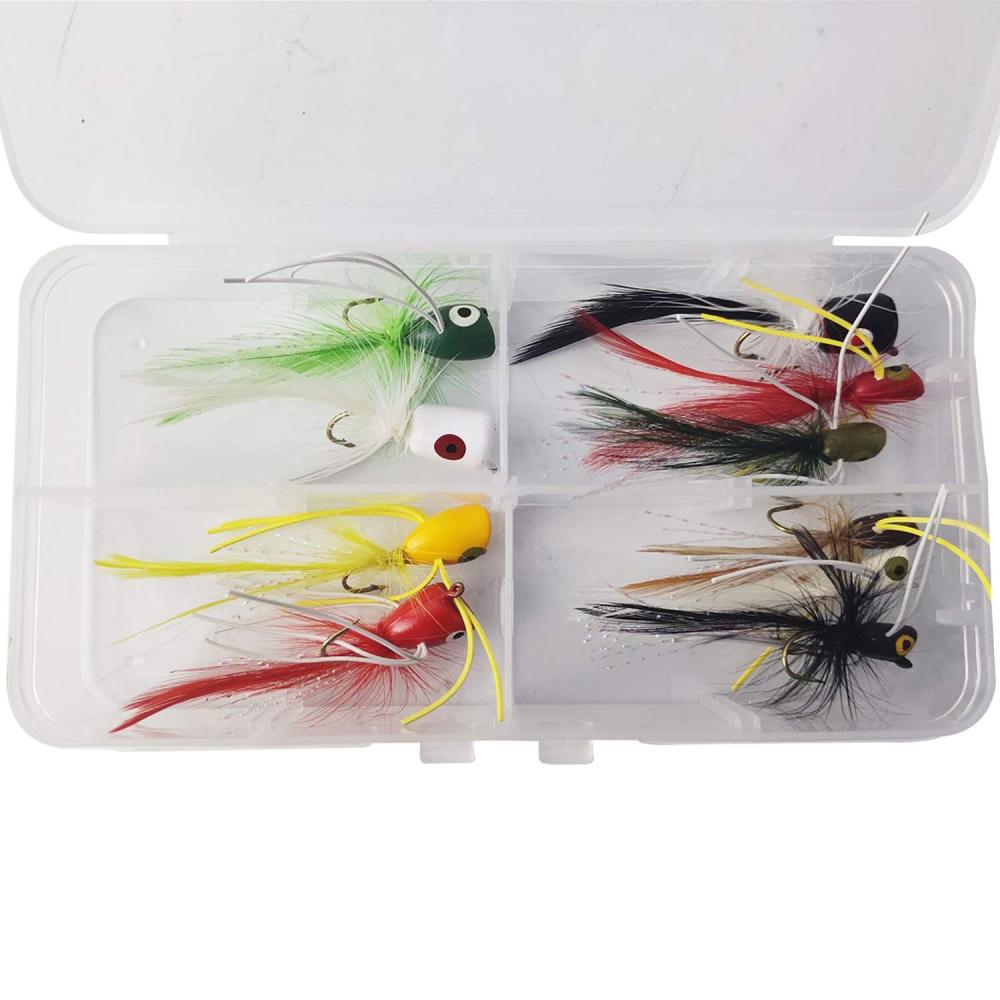 Super Realistic Flies Bass Flies Popper Flies Fly Dry Fly Fishing Flies Kit Trout Streamer Fly Poppers