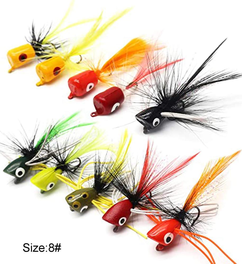 Super Realistic Flies Bass Flies Popper Flies Fly Dry Fly Fishing Flies Kit Trout Streamer Fly Poppers