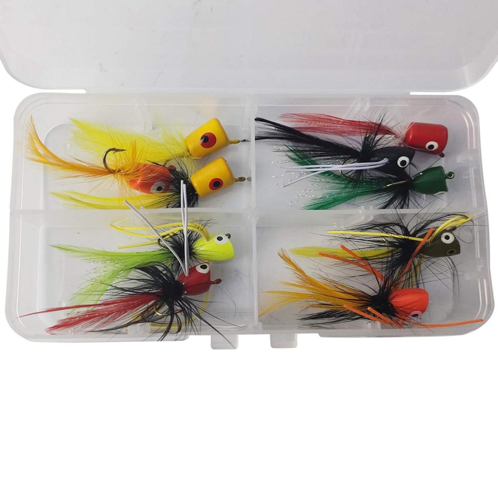 Super Realistic Flies Bass Flies Popper Flies Fly Dry Fly Fishing Flies Kit Trout Streamer Fly Poppers