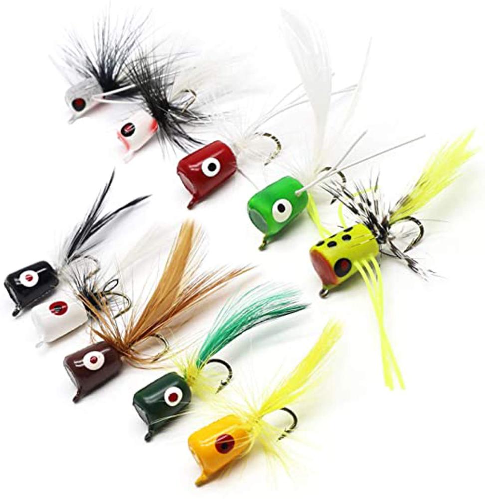 Super Realistic Flies Bass Flies Popper Flies Fly Dry Fly Fishing Flies Kit Trout Streamer Fly Poppers