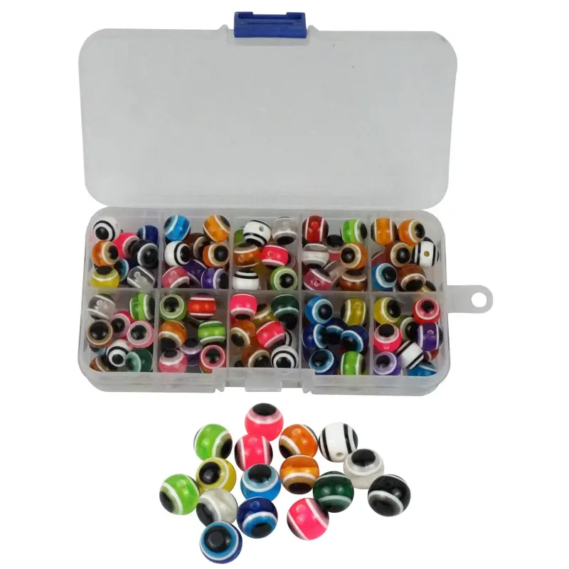 Riverruns Fly Tying & Flies Aventik Fishing Beads Assorted,Fishing Tackle Hard Plastic Mix Color Luminous Glow Fishing Beads Bulk Kit, Fishing Lures Fishing Tackle Tools Egg for Rig