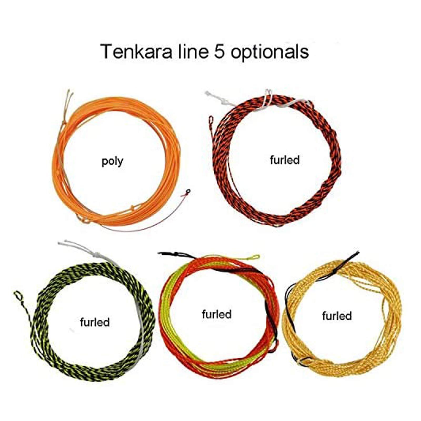 Aventik Tenkara Line Float Tapered Furled Line Fly Line 12ft/13ft Braided Furled Line