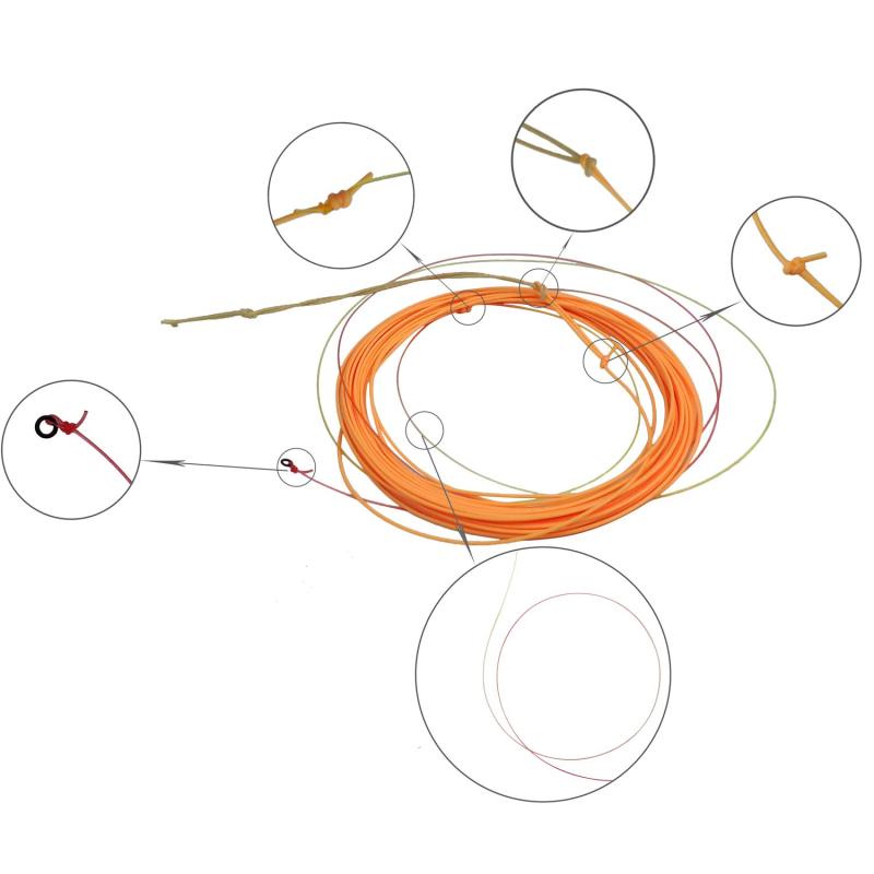 Riverruns Tenkara Line Float Tapered Furled Line Fly Line 12ft/13ft Braided Furled Line