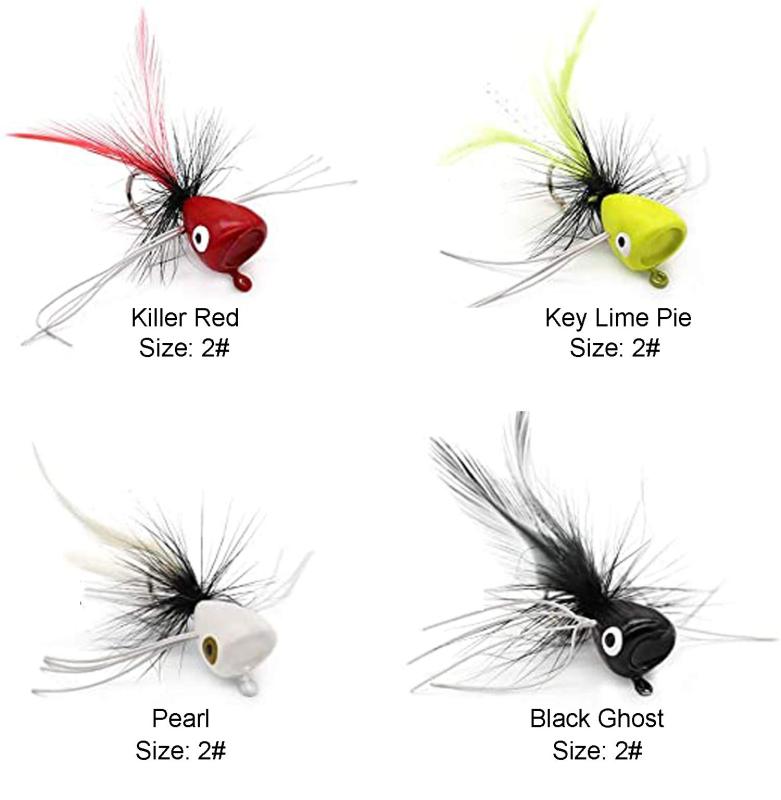 Super Realistic Flies Bass Flies Popper Flies Fly Dry Fly Fishing Flies Kit Trout Streamer Fly Poppers