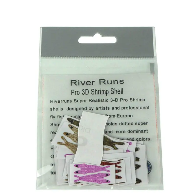 Riverruns Super Realistic Fly Tying Materials, Gammarus Back, Jngle Cock Subsitute, Realistic Wings, 3D Shrimps Shell