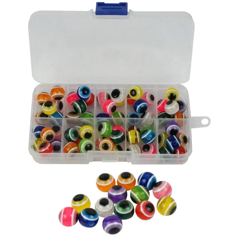 Riverruns Fly Tying & Flies Aventik Fishing Beads Assorted,Fishing Tackle Hard Plastic Mix Color Luminous Glow Fishing Beads Bulk Kit, Fishing Lures Fishing Tackle Tools Egg for Rig