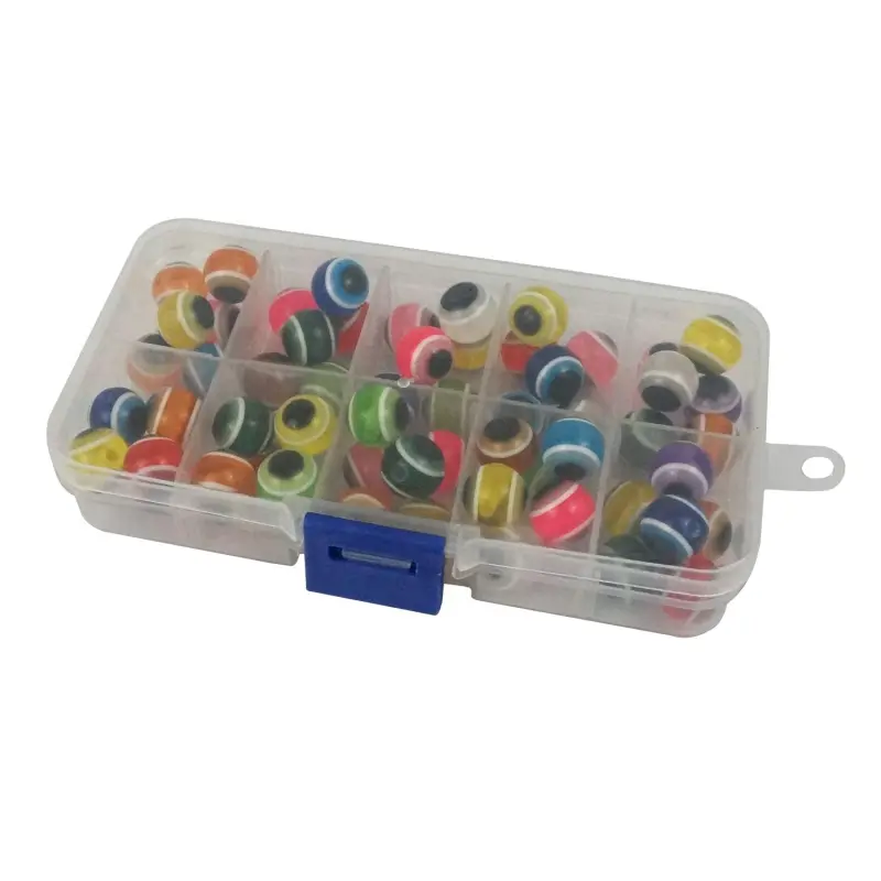 Riverruns Fly Tying & Flies Aventik Fishing Beads Assorted,Fishing Tackle Hard Plastic Mix Color Luminous Glow Fishing Beads Bulk Kit, Fishing Lures Fishing Tackle Tools Egg for Rig
