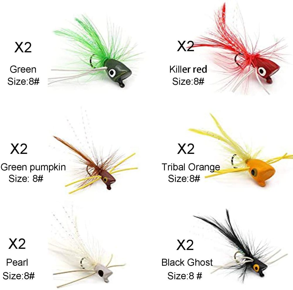 Super Realistic Flies Bass Flies Popper Flies Fly Dry Fly Fishing Flies Kit Trout Streamer Fly Poppers