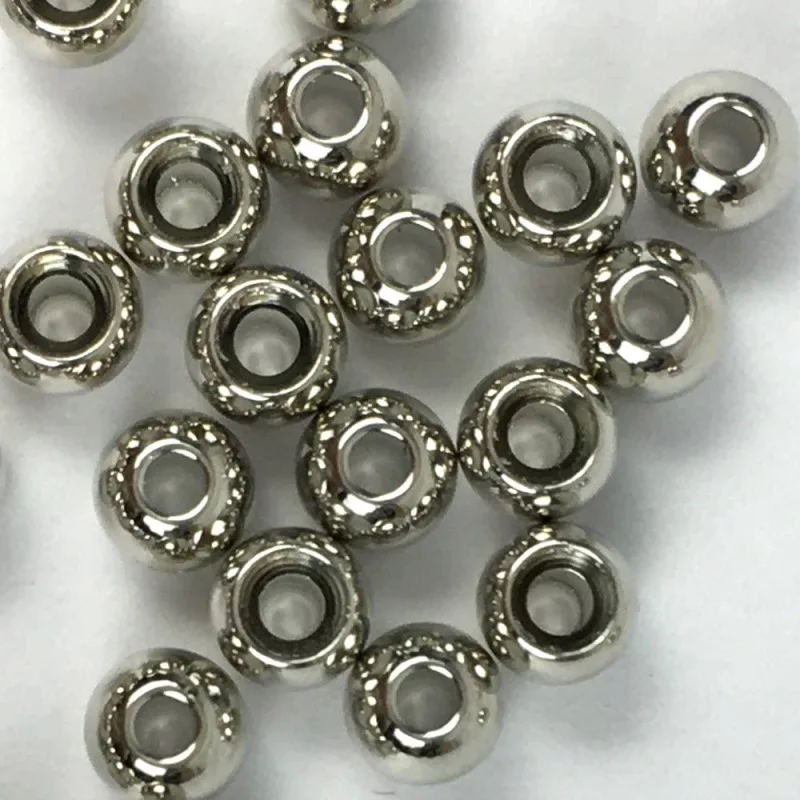 Aventik 50pc Brass Beads Tapered Hole Fly Tying Materials Lure Jig 10 Colors / 5 Sizes Fly Fishing