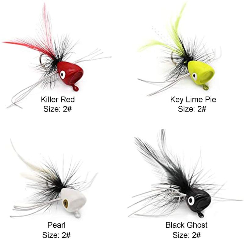 Super Realistic Flies Bass Flies Popper Flies Fly Dry Fly Fishing Flies Kit Trout Streamer Fly Poppers