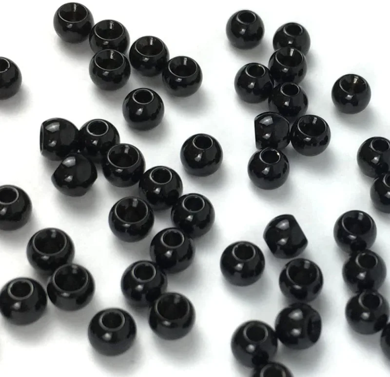Aventik 50pc Brass Beads Tapered Hole Fly Tying Materials Lure Jig 10 Colors / 5 Sizes Fly Fishing