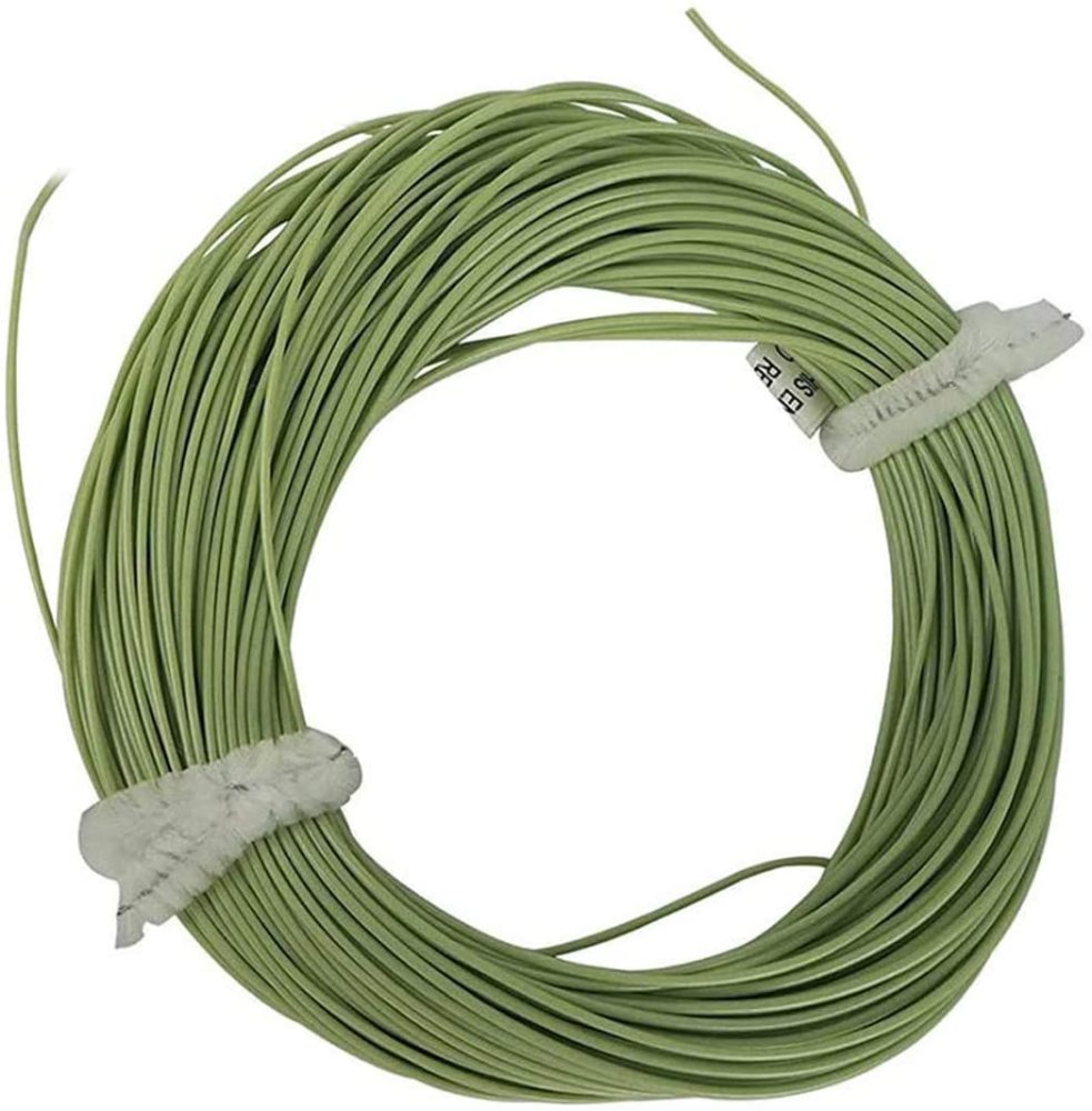 Aventik Double Tapered Line Fly Fishing Line Sure Cast Floating Trout Line (Green, DT5F)