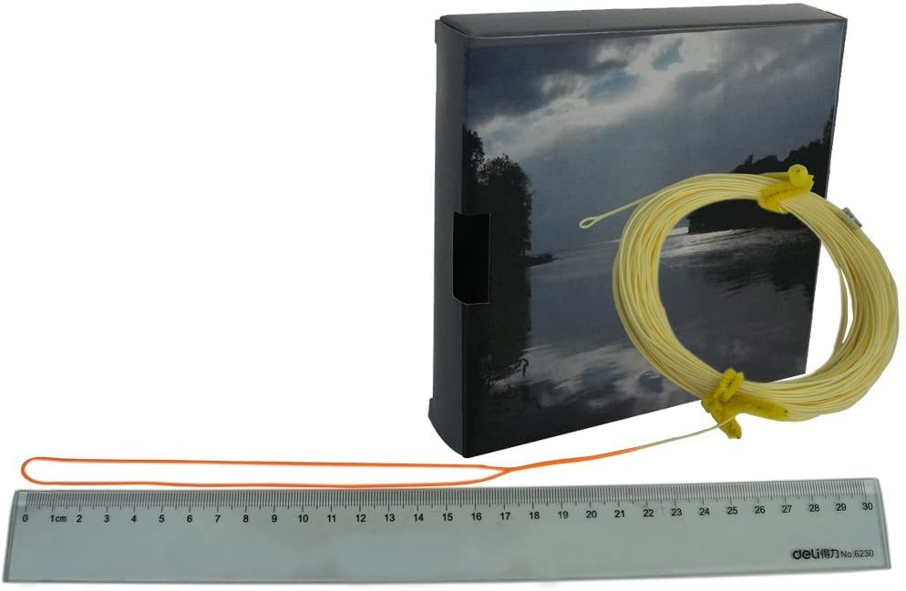 Aventik Fly Line Shooting Fishing Line with Indicator Front Loop in 30LB,100 feet,0.85mm Fly Fishing Connecting Shooting Head 2pcs Loops