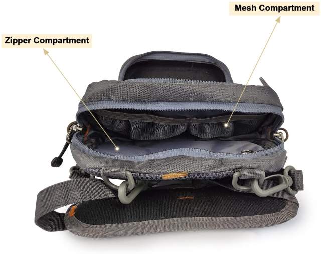 Eupheng Fishing Chest Pack Multifunctional Light Weight Fly Fishing Chest Bag Excellent For Surf Fishing with Multi Pockets Fly Patch &amp; Expendable Working Station Fishing Chest Pack for River Lake Sea Wading Fishing Travel Trip