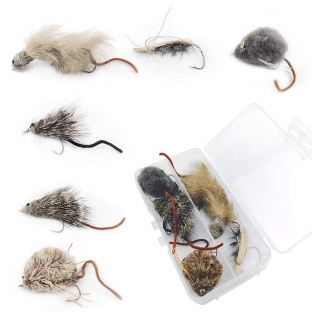 Fly Fishing Flies Wet Flies Assortment Combo Kit Handmade Fly Fishing Saltwater Lures Streamer Flies for Trout with Package Box