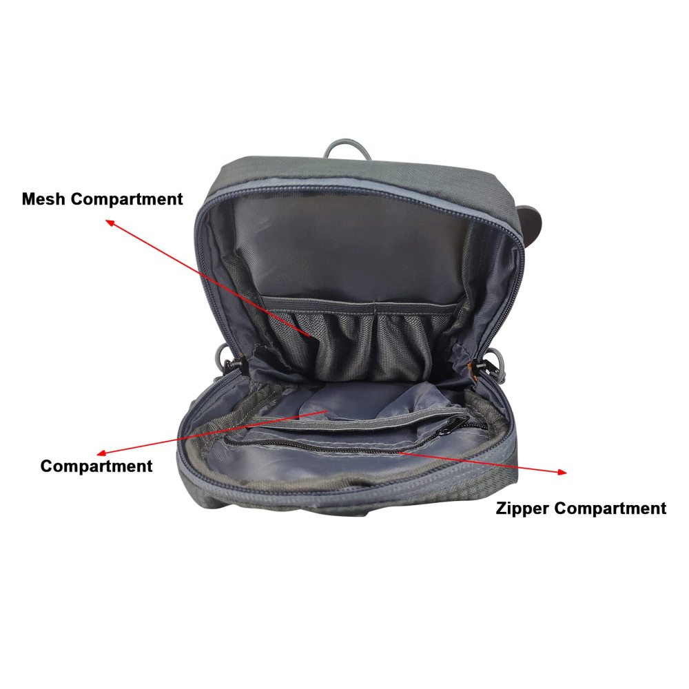 Eupheng Fishing Waist Pack Multifunctional Light Weight Fly Fishing Waist Bag Conventional Fishing Bag with Multi Pockets Fly Patch Work Station River Lake Sea Fishing Travel Trip