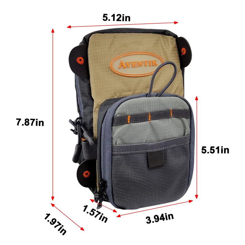 Eupheng Fishing Waist Pack Multifunctional Light Weight Fly Fishing Waist Bag Conventional Fishing Bag with Multi Pockets Fly Patch Work Station River Lake Sea Fishing Travel Trip