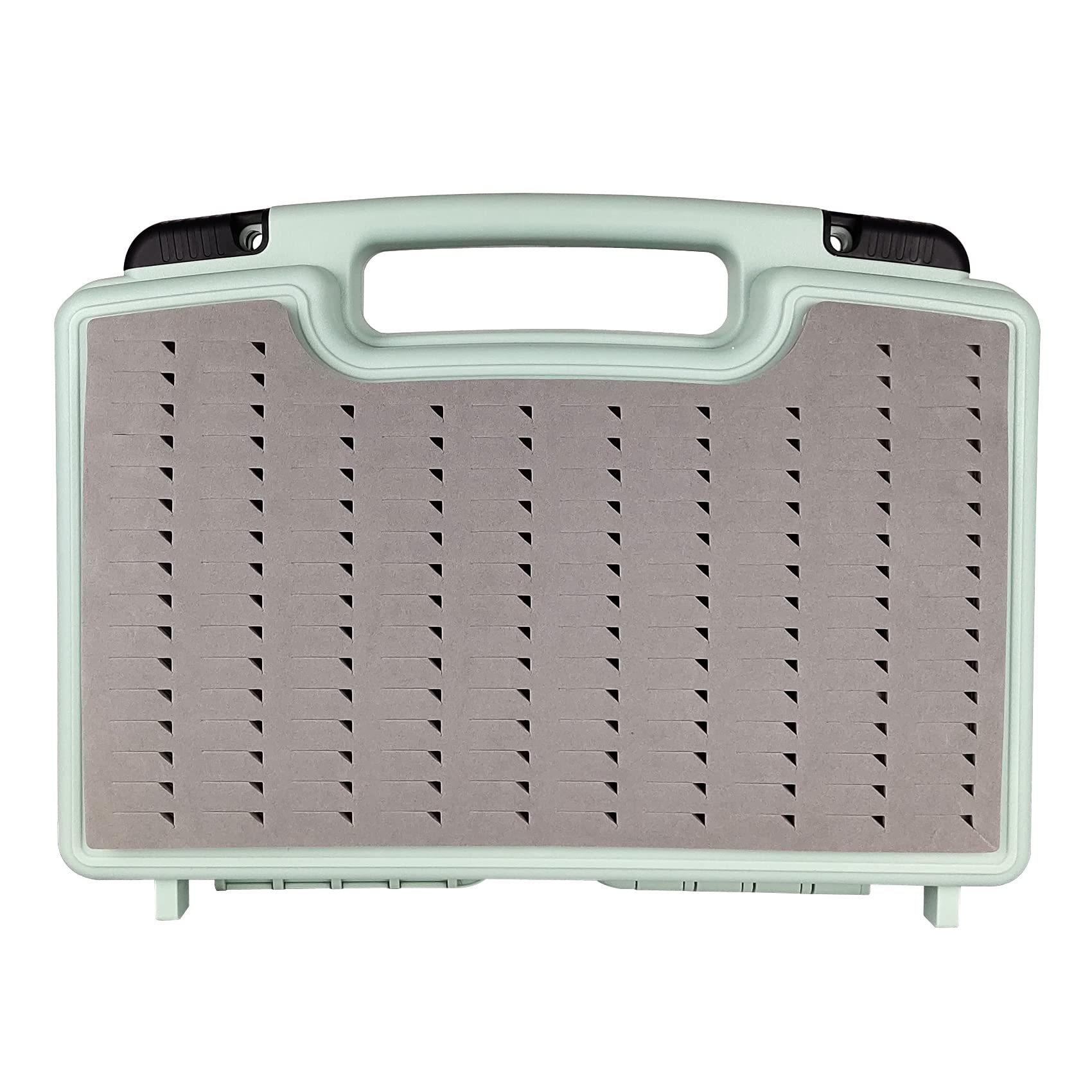 Streamer Fly Boxes Click Lock Large Streamer Flies Foams Fishing Tackle Box Boating Fishing Boxes 10.43X8.27X3.15inch (Boat box M-Black)