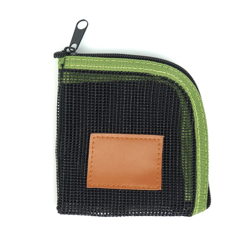 Aventik Fly Fishing Tapered Leader Wallet Tippet Line Case 5 Slots Net-Like Leader Tippet Storage Leader Pocket 4X4inch