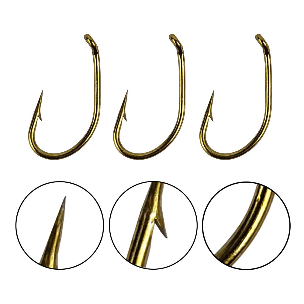 Fishing Hooks High Carbon Steel Wide Gap Offset Fly Fishing Hook Set for Fly Tying Dry Wet Nymph Flies