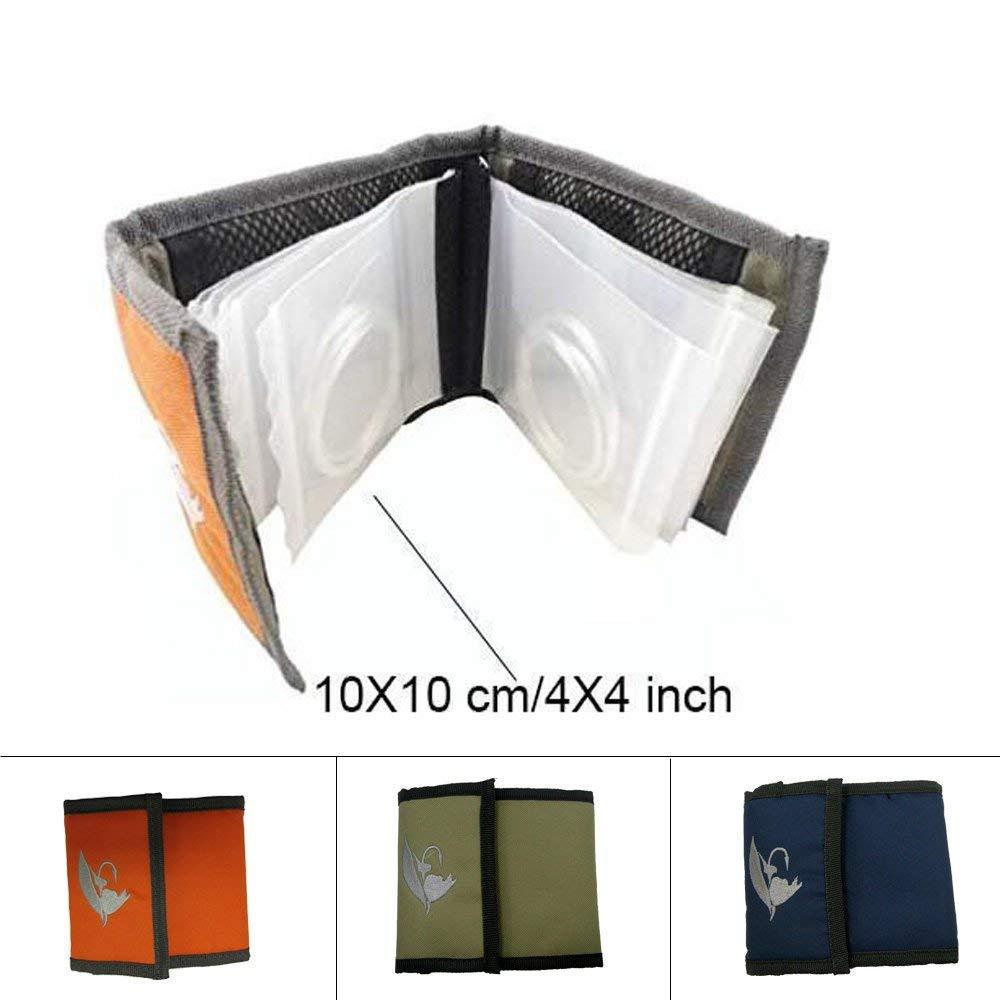 Aventik High Grade10 Pockets Fly Fishing Leader Tippet Line Wallet Leader Case Tippet Storage Fly Fishing Great for Pre-Tied Carp and Catfish Rigs