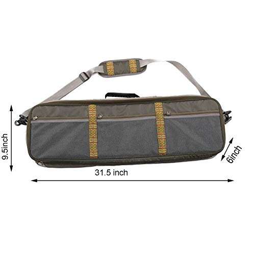 Aventik Multi-Function Fishing Rod&Gear Case All in One Easy Carry Super Light Weight Compartment Adjustable