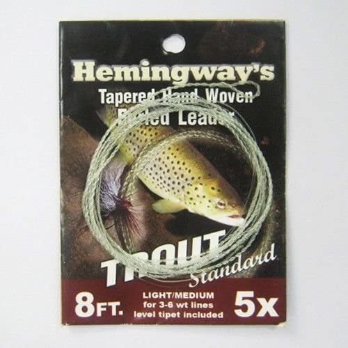 Hemingway’s Tapered Leader Hand Woven Furled Leader-Trout Fishing Leader