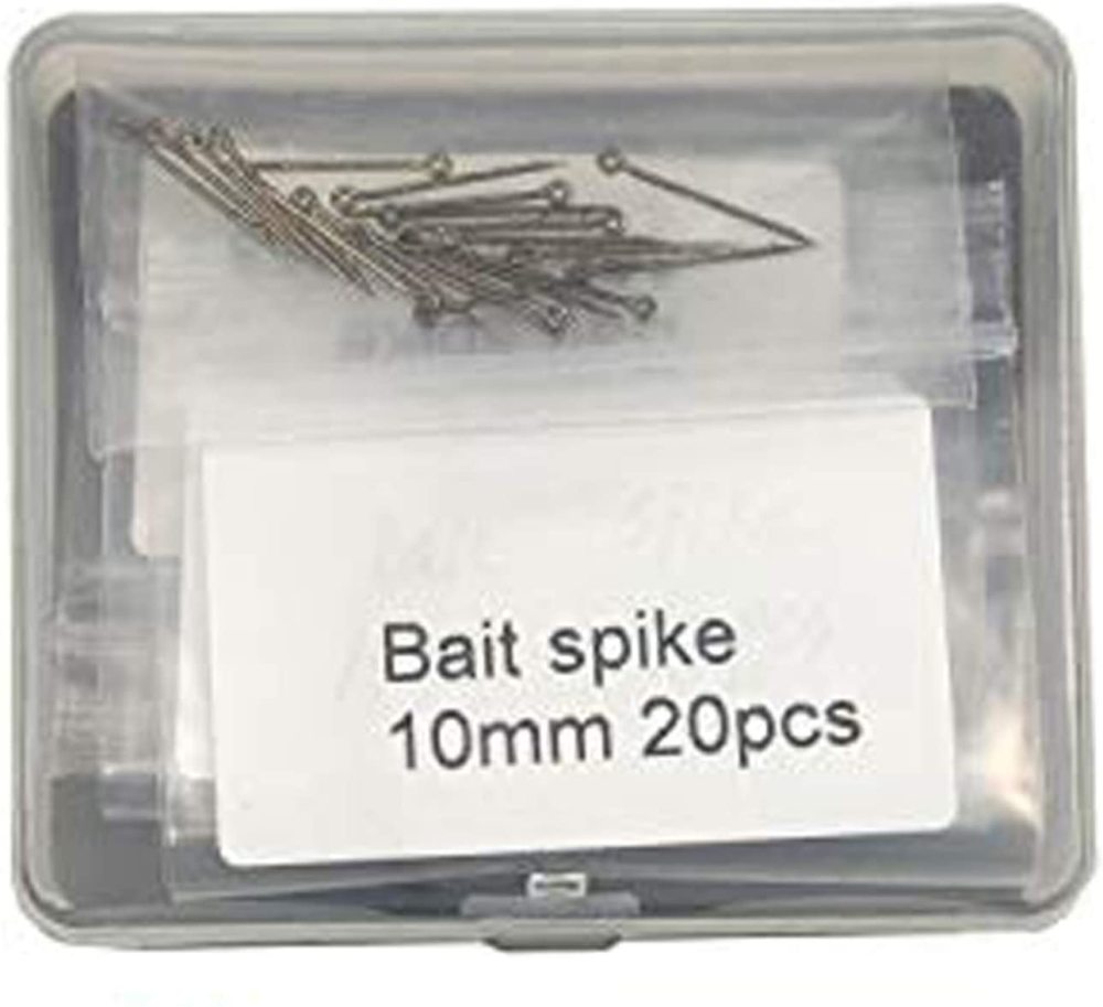 Eupheng 60pc Combo Bait Spike Carp Fishing Hook Sting Boilies Maggot Corn Pin Hair Rigs, Terminal Accessory 7mm, 10mm, 15mm