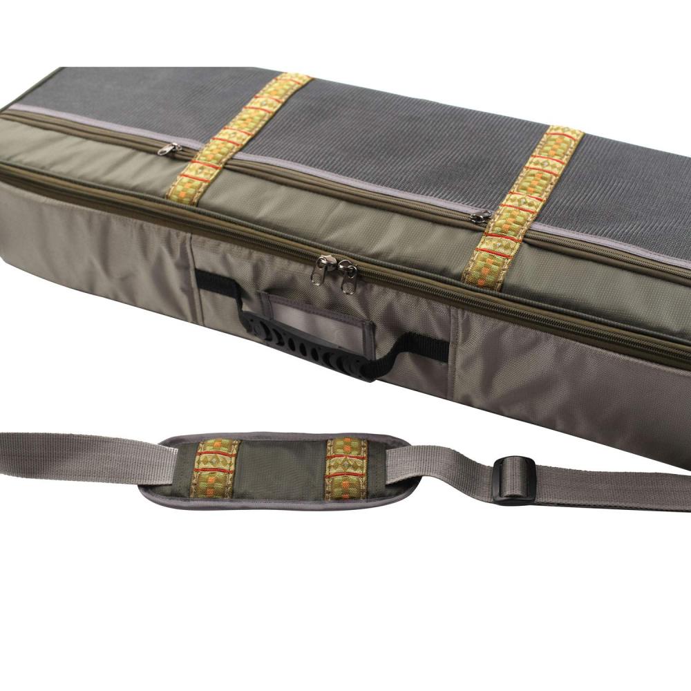 Aventik Multi-Function Fishing Rod&Gear Case All in One Easy Carry Super Light Weight Compartment Adjustable