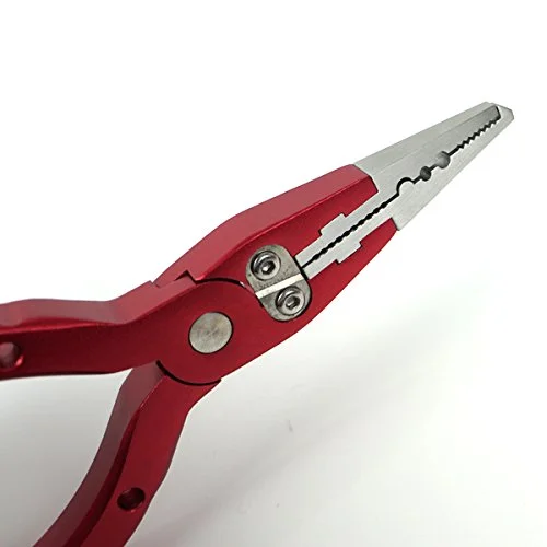 Aventik 5 inch Mini Handy Aluminum Fishing Pliers with Sheath and Lanyard 5 Colors Saltwater and Freshwater Fishing Braid Cutters Hook Remover