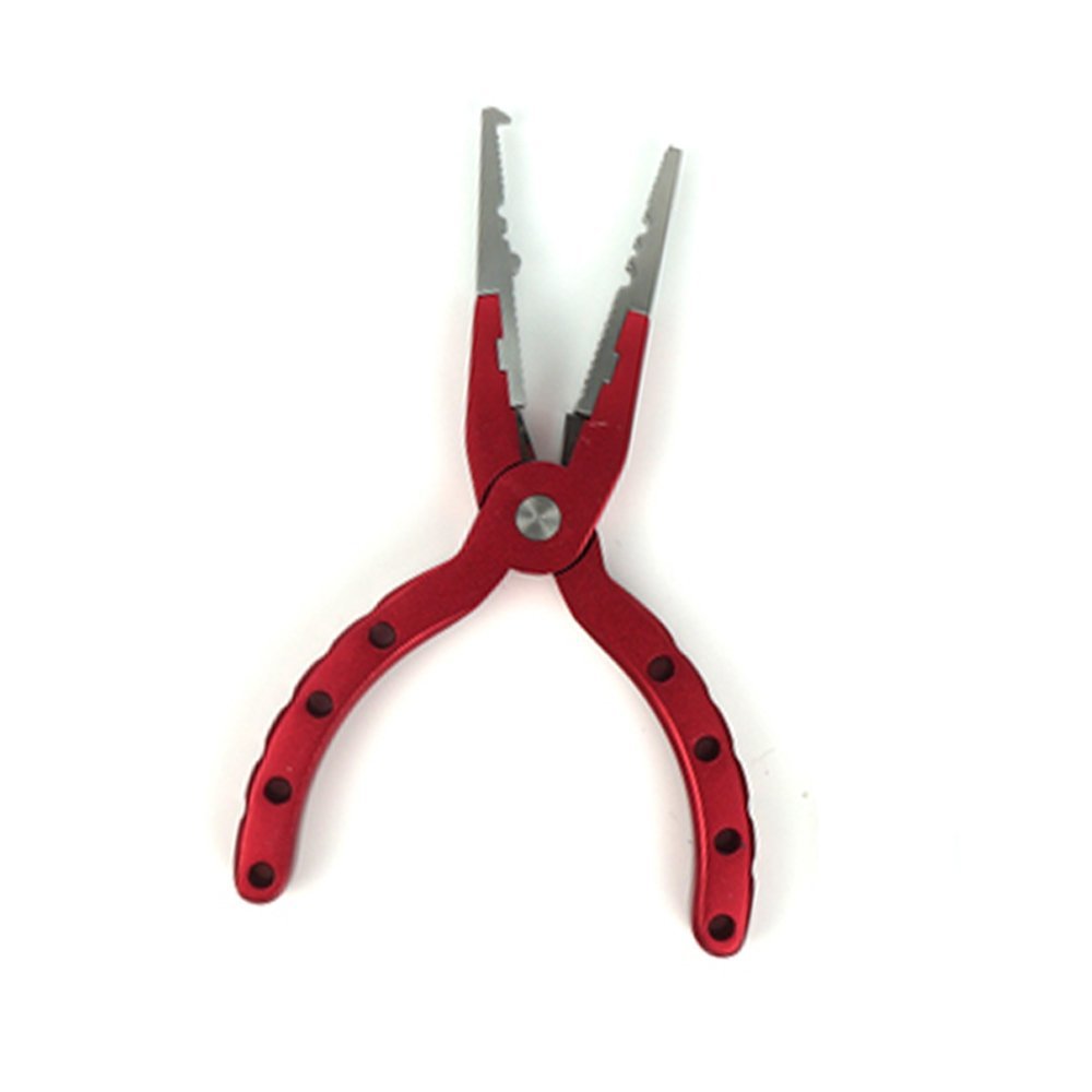 Aventik 5 inch Mini Handy Aluminum Fishing Pliers with Sheath and Lanyard 5 Colors Saltwater and Freshwater Fishing Braid Cutters Hook Remover